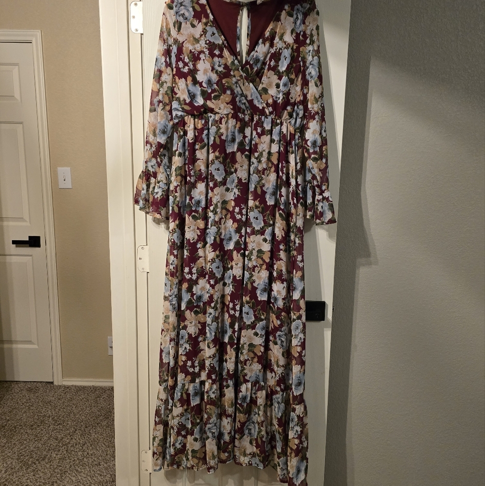 Pink Blush Maternity Maxi Dress